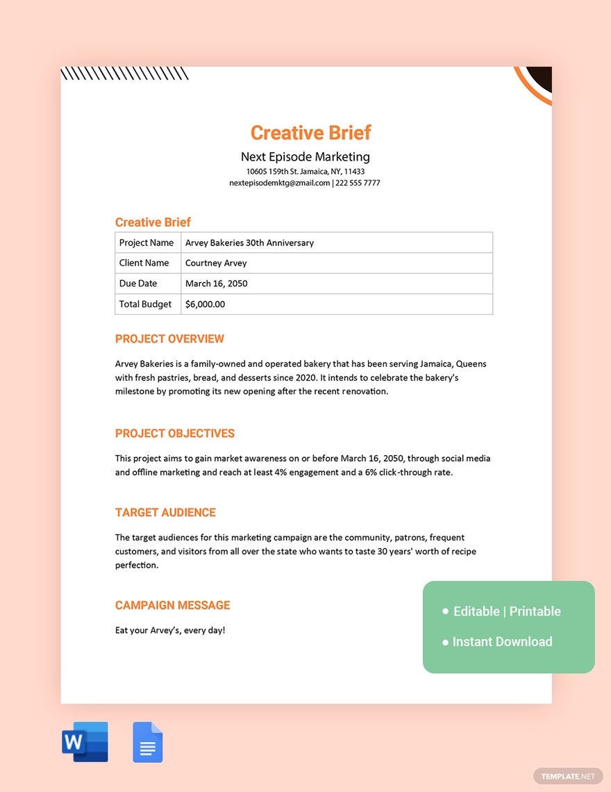 creative brief template 1bqs