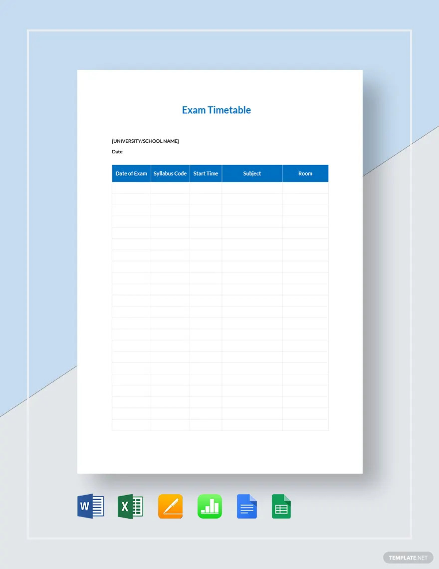 Timetable - What Is a Timetable? Definition, Types, Uses | Free ...