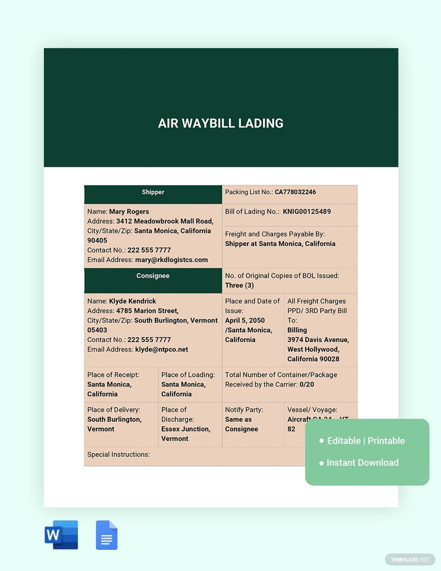 airway-bill-of-lading-ideas-and-examples