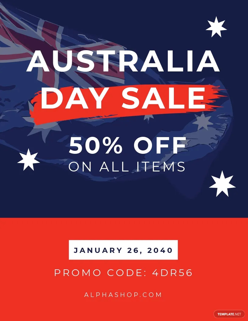 australia-day-sale-promotion-flyer