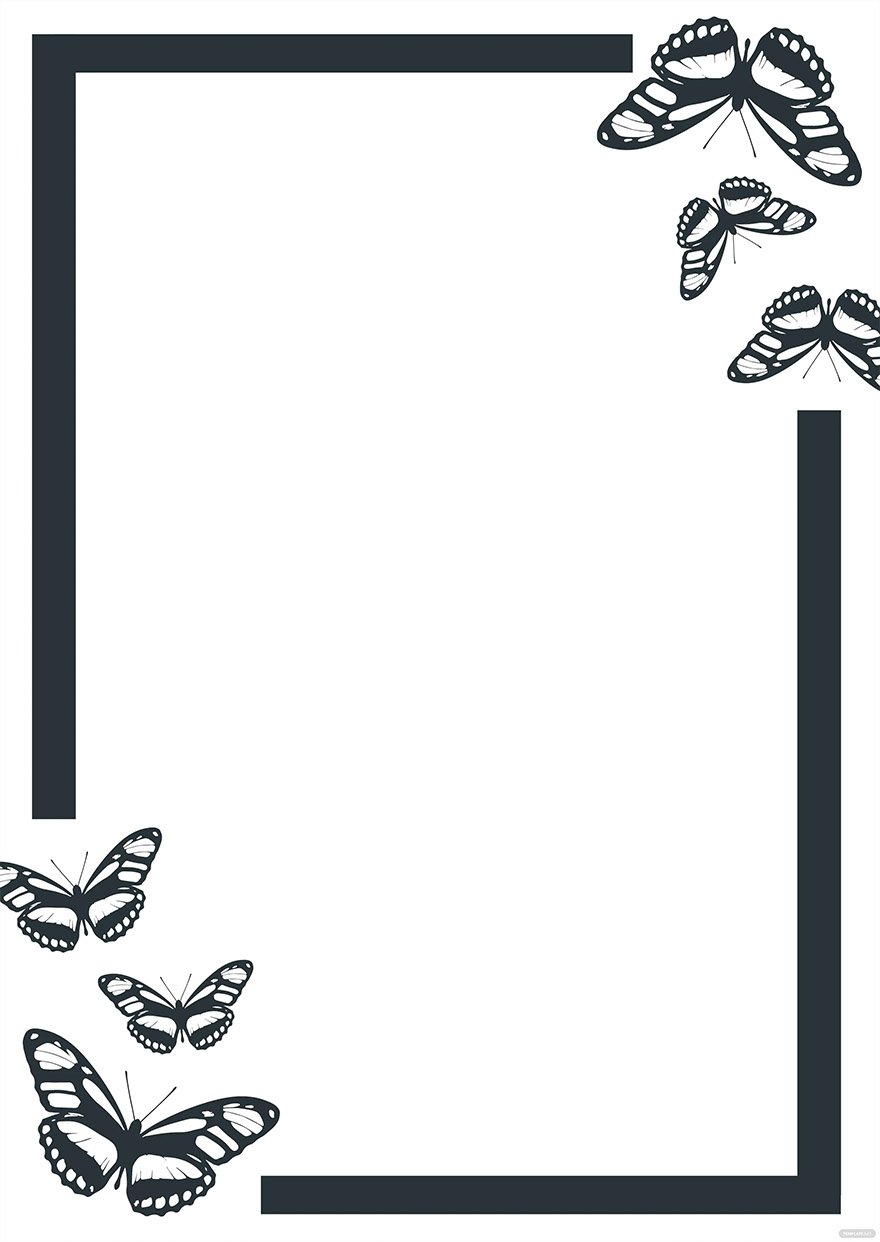 butterfly page border