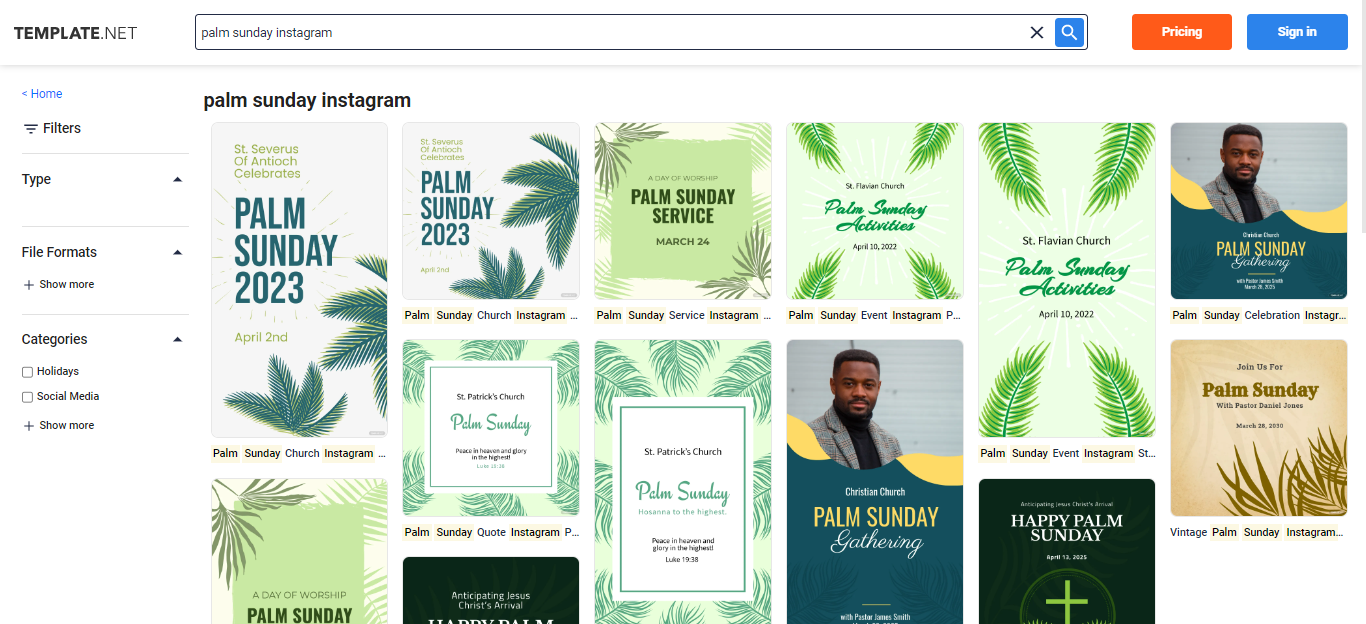 choose-a-palm-sunday-instagram-post-template