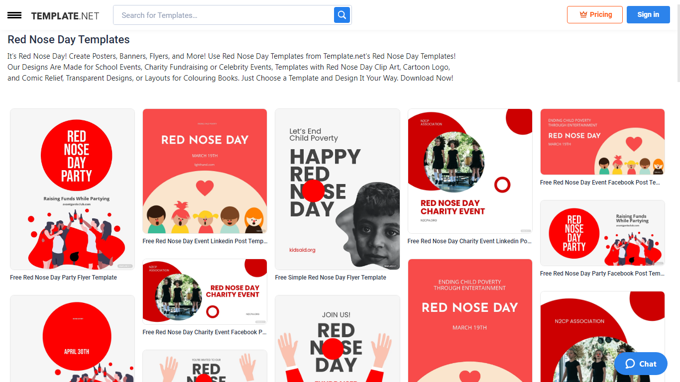 choose-a-red-nose-day-facebook-post-template