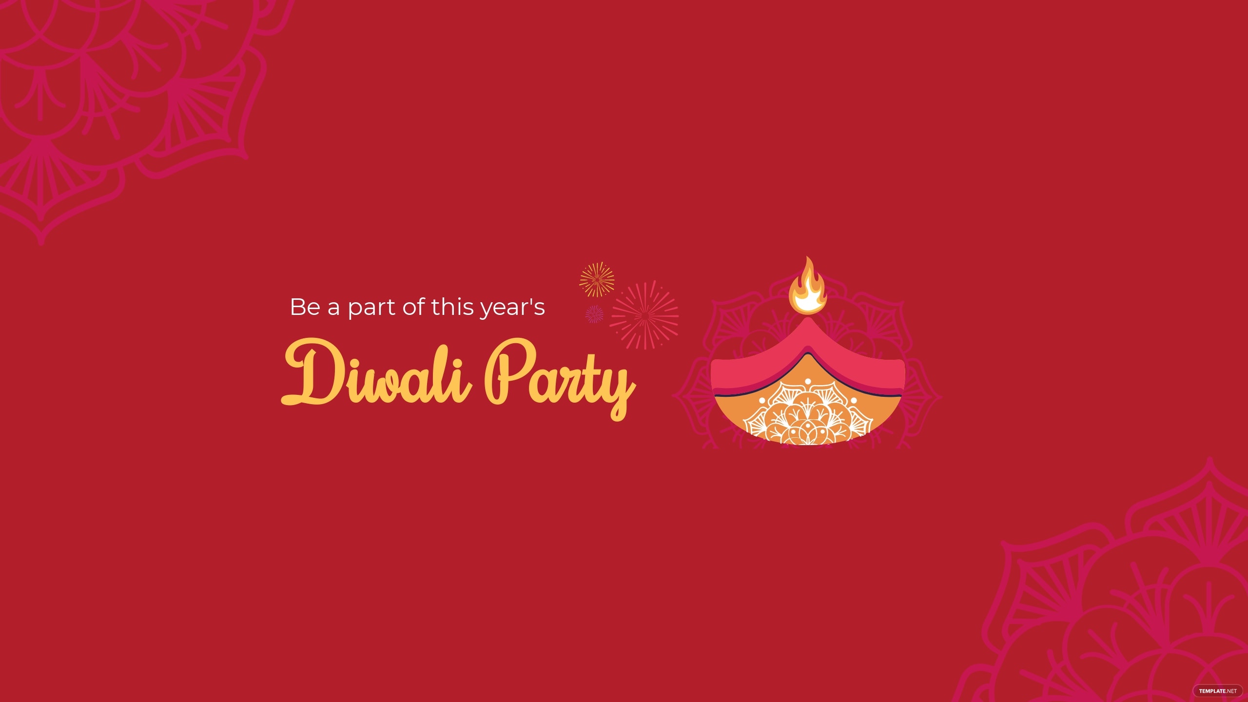 diwali party youtube banner