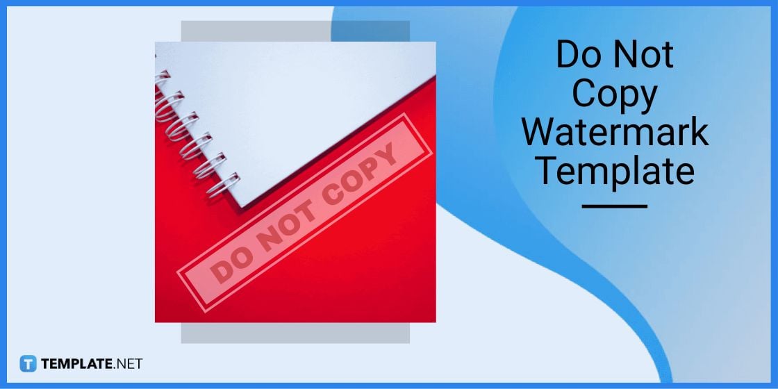 do not copy watermark template