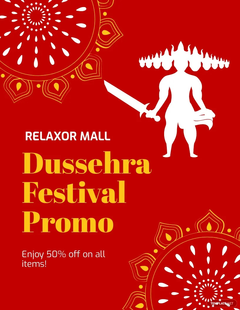 dussehra sale flyer