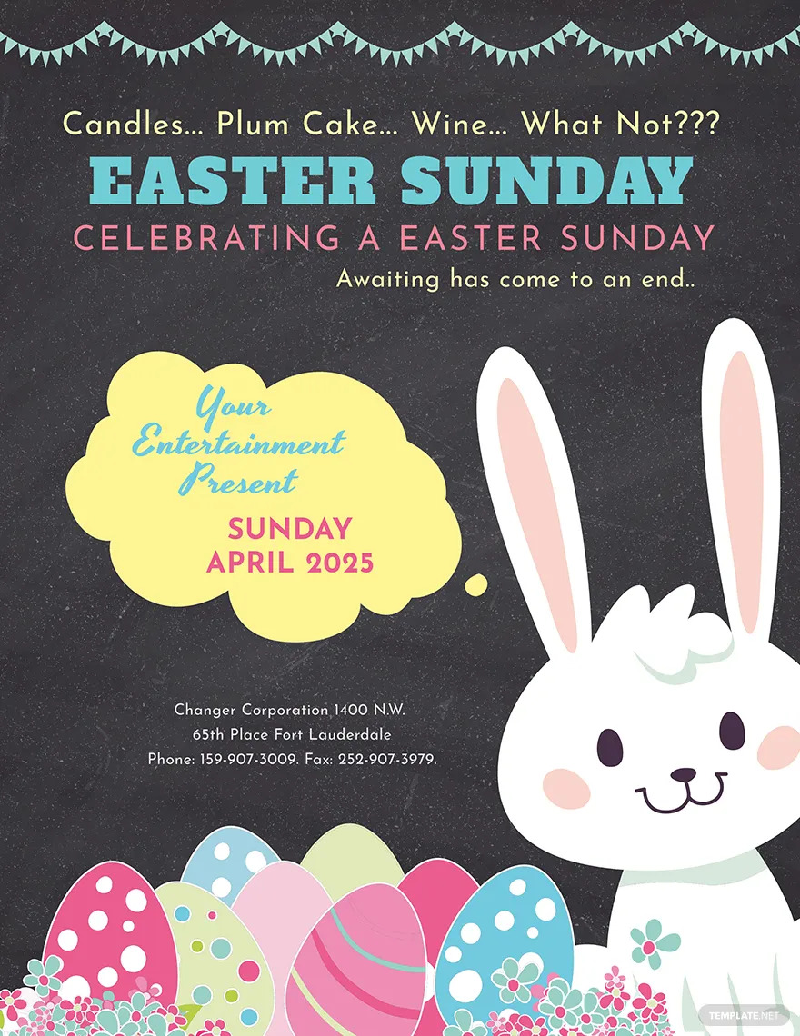 easter sunday flyer