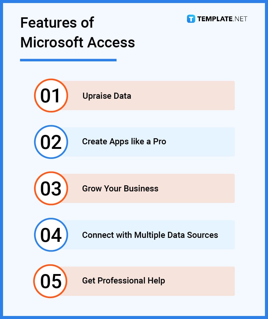 features of microsoft access