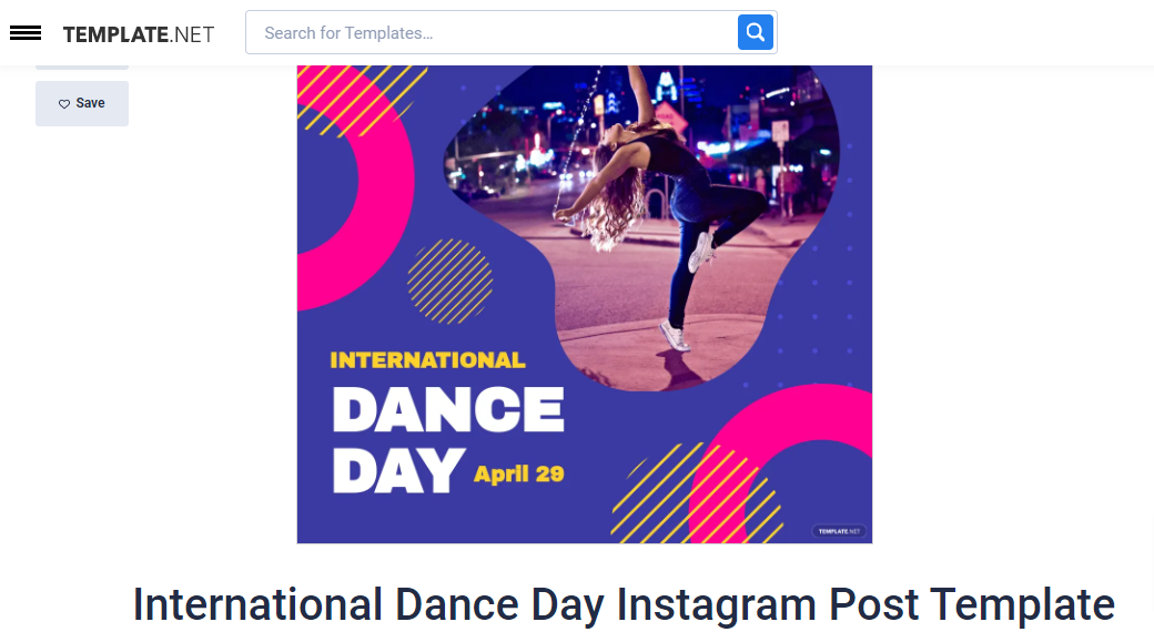 free-international-dance-day-instagram-post-template-template-net1