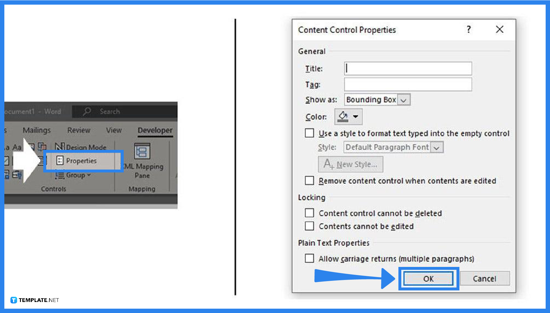 How To Create Fillable Forms in Microsoft Word - Step 3