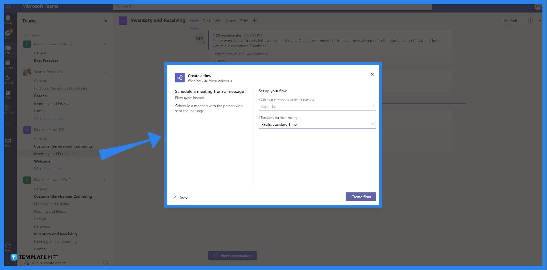 How To Create Flows in Microsoft Teams - Step 3