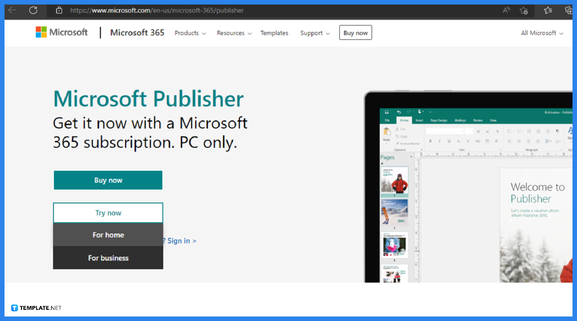 microsoft publisher free trial