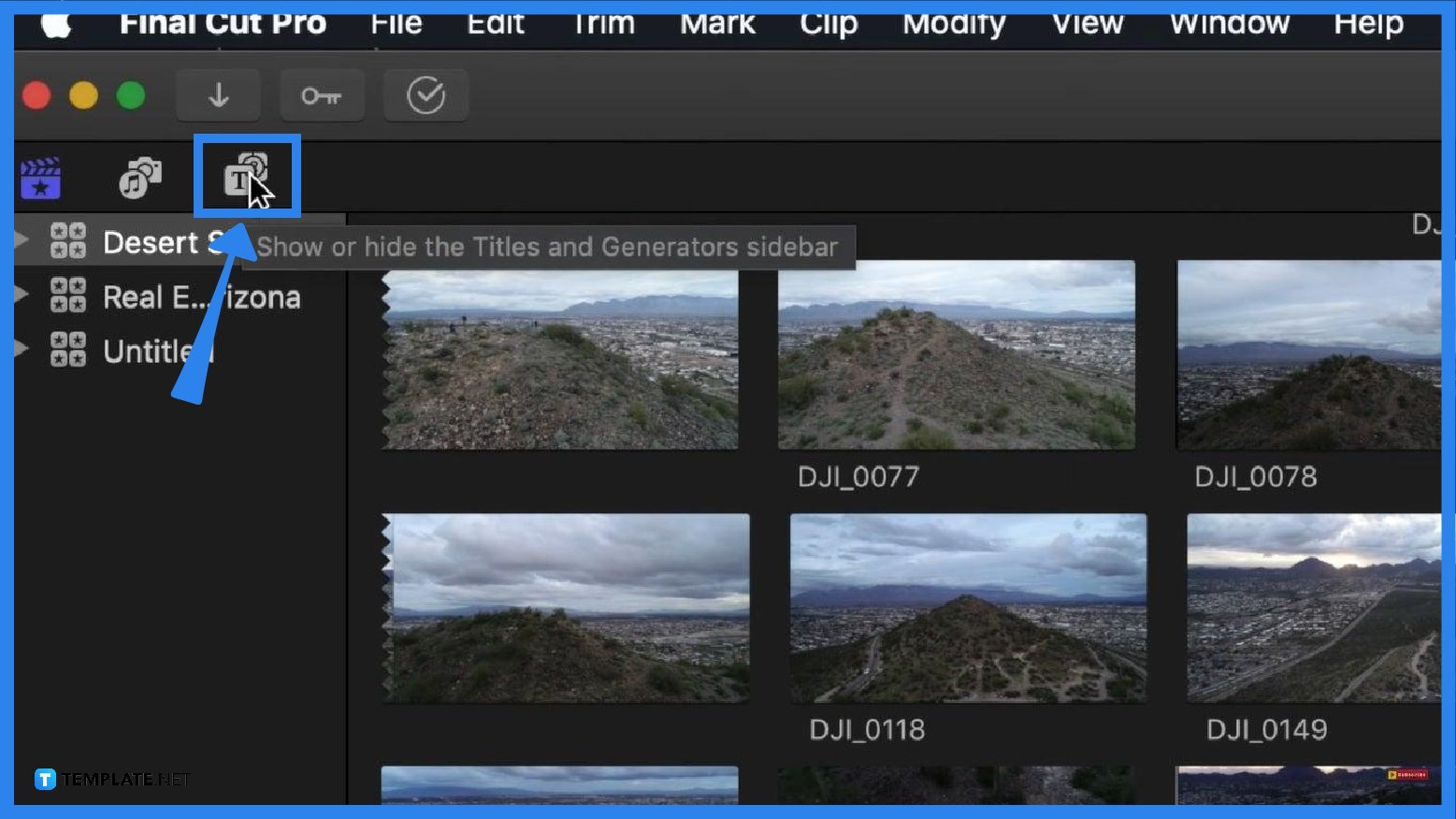 How to Add Text and Titles in Apple Final Cut Pro - Step 2