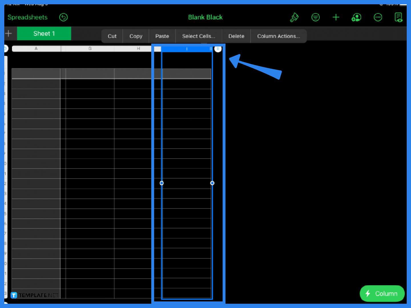 How to Add a Column in Apple Numbers | Free & Premium Templates