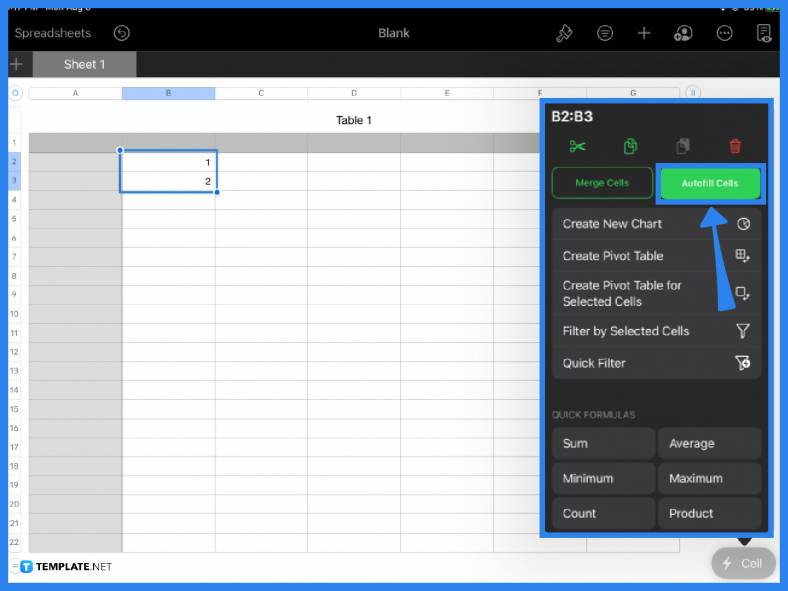 How to Autofill Numbers in Apple Numbers