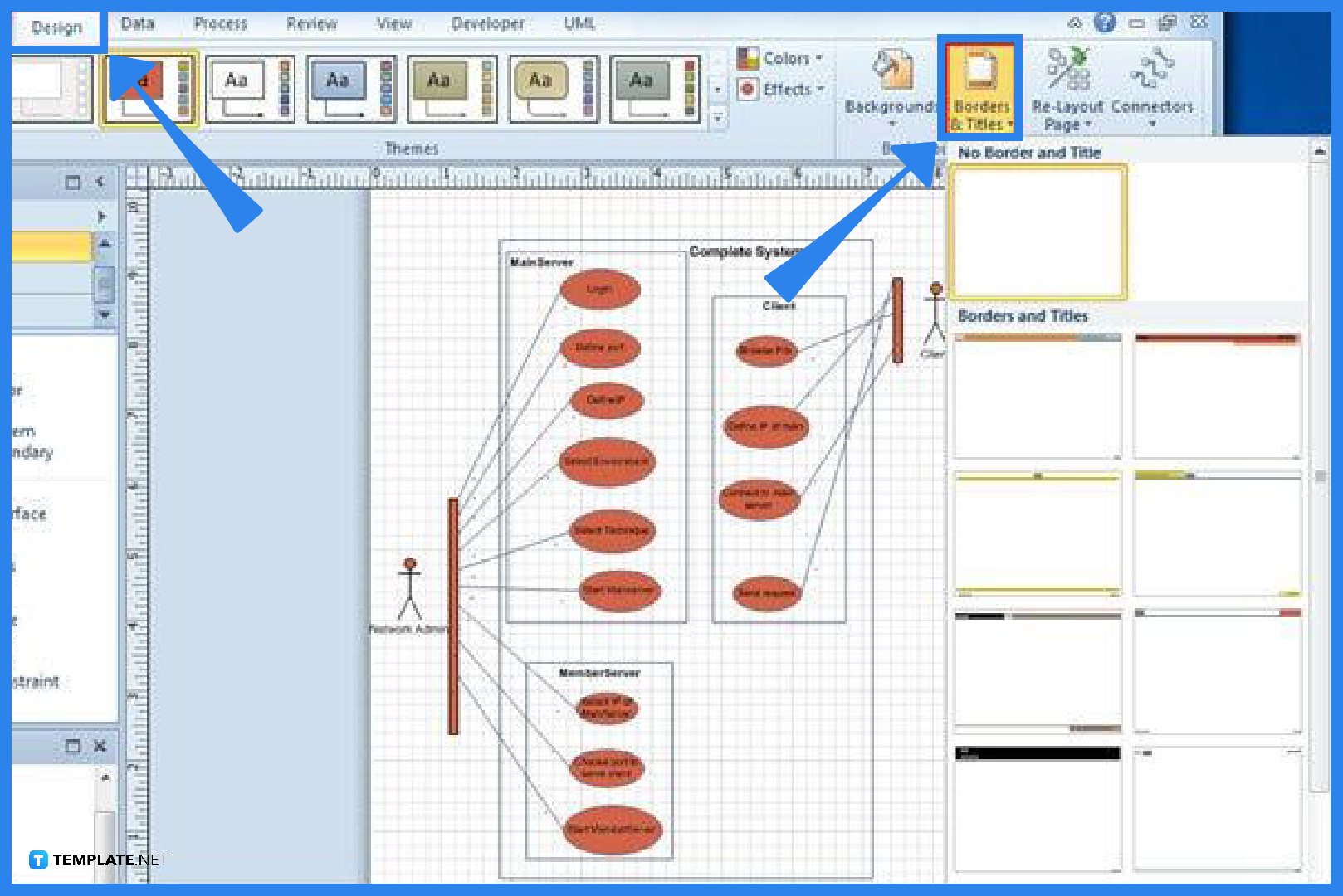 How to Change Border Title in Microsoft Visio
