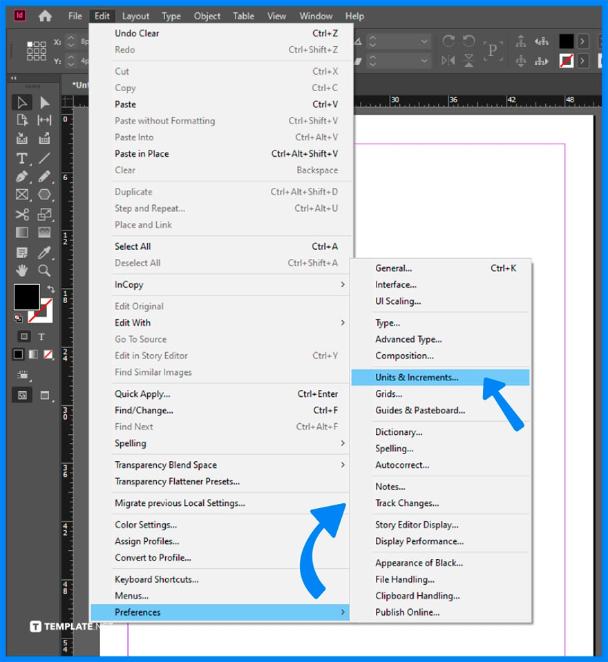 how-to-change-from-inches-to-mm-in-adobe-indesign-step-2