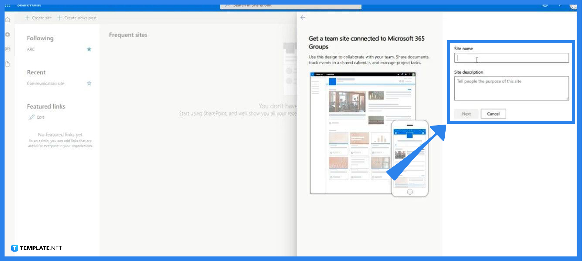 how to connect access with microsoft sharepoint step 0