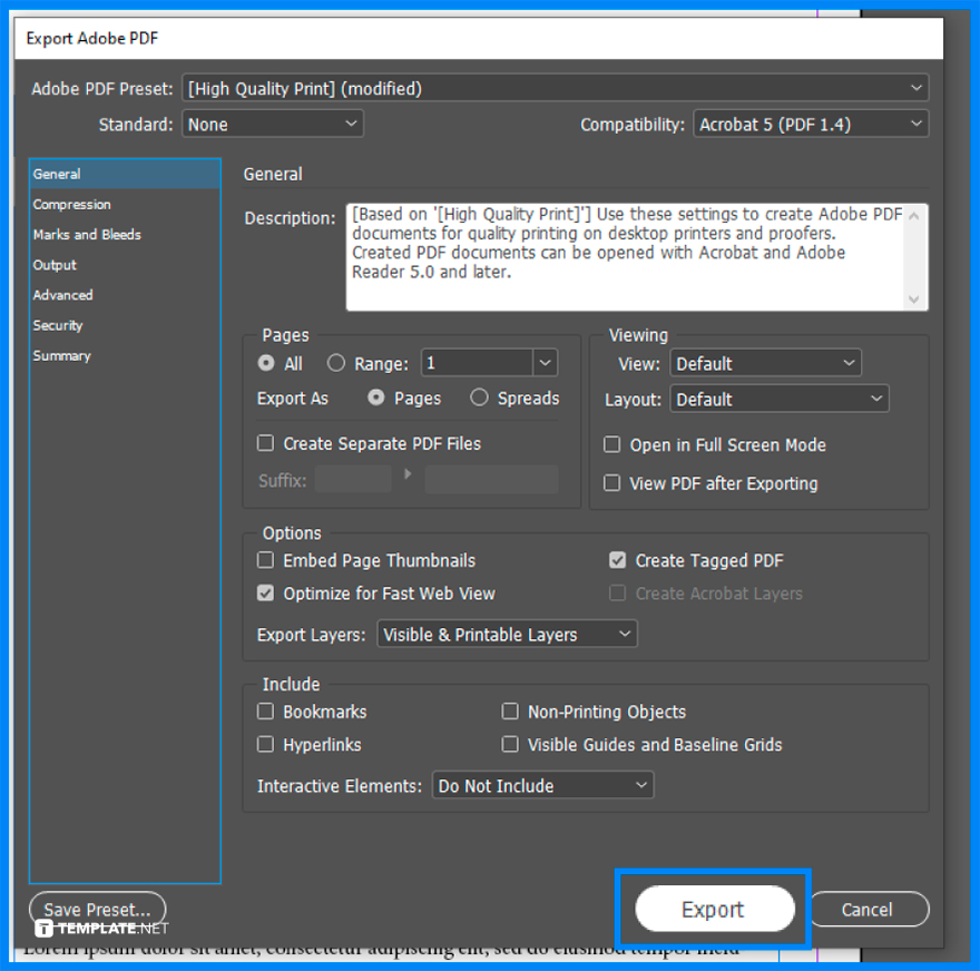 how to convert adobe indesign file to pdf step