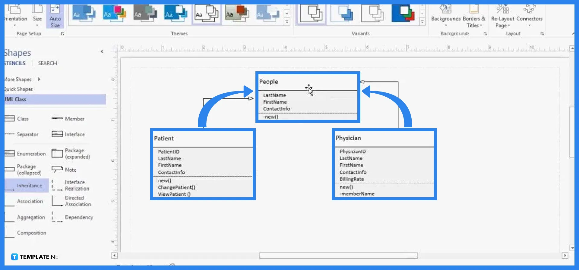 Uml Class Diagram In Steps Using Microsoft Visio Dotnetpiper | The Best ...