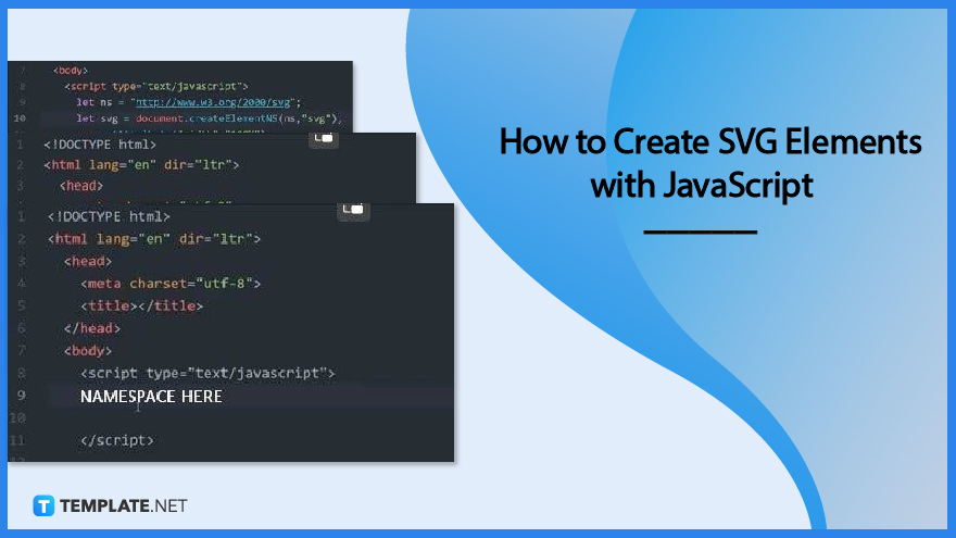 how to create svg element in html