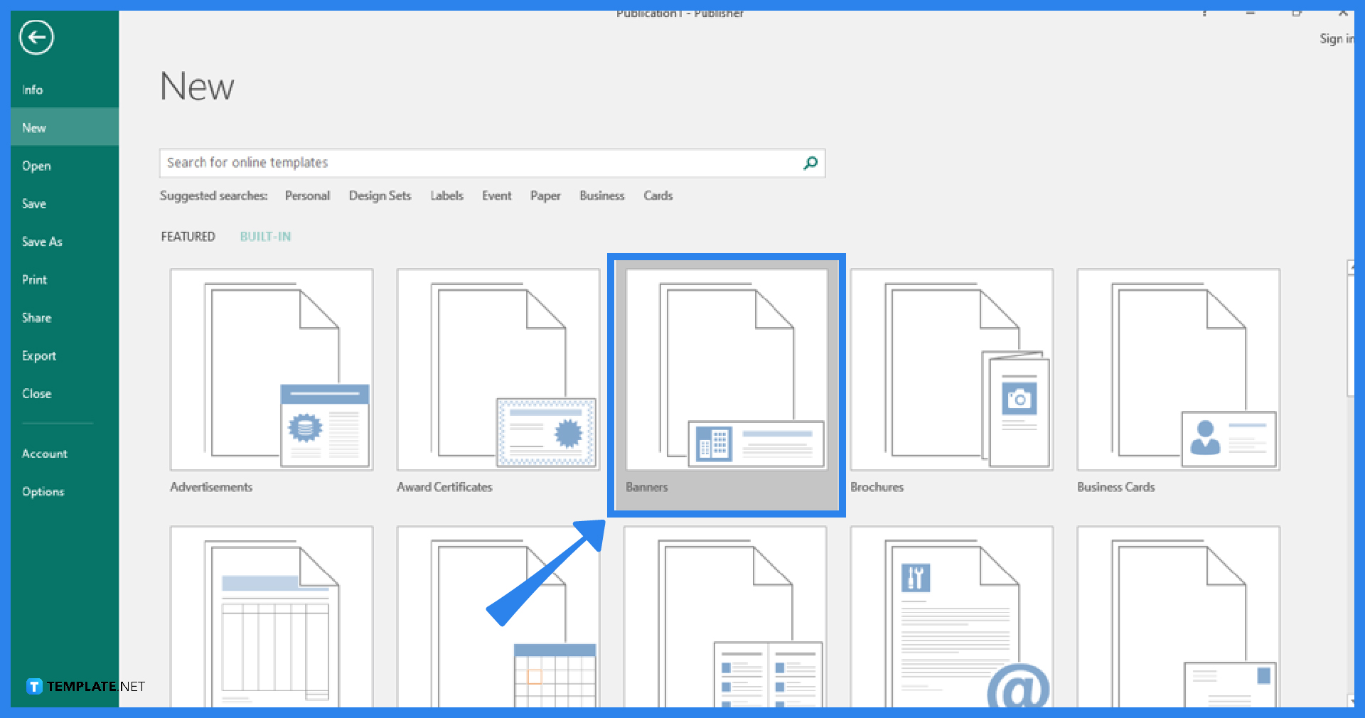 how to create a banner in microsoft publisher step 0