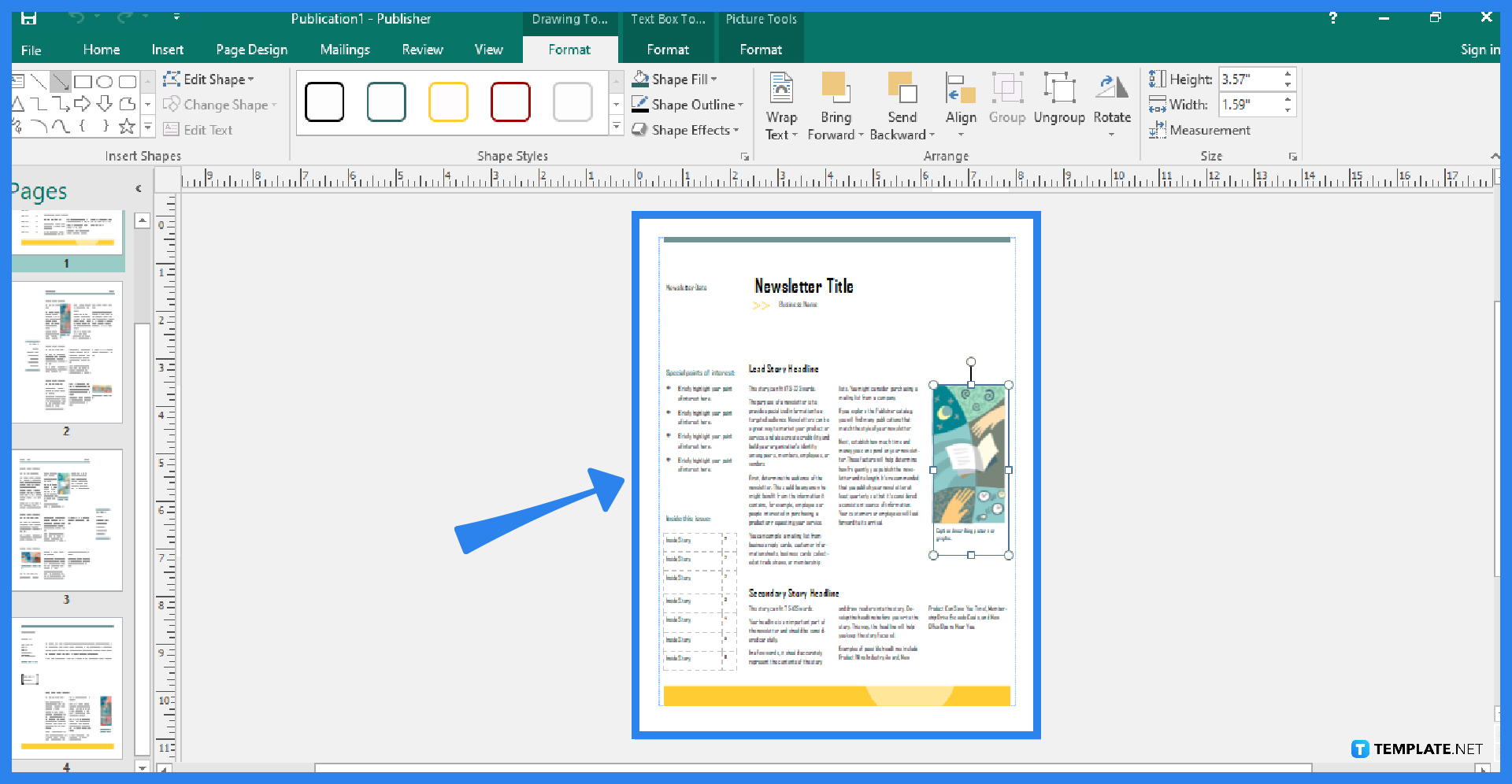 how to create a newsletter in microsoft publisher step 0