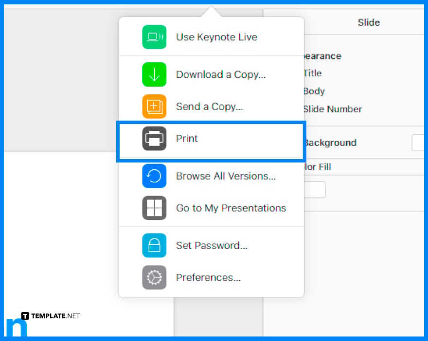 how to create a pdf handout or outline of your apple keynote slideshow step