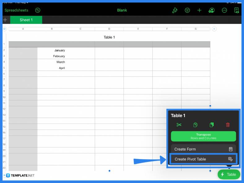 How to Create a Pivot Table in Apple Numbers