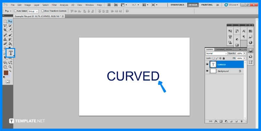 how-to-curve-text-in-adobe-psd-step-2