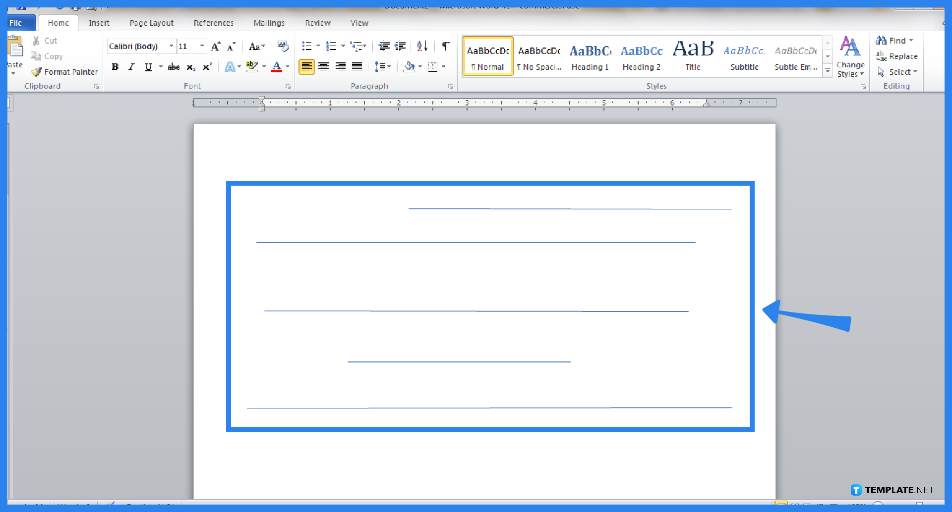 how to insert horizontal lines in microsoft word step 0