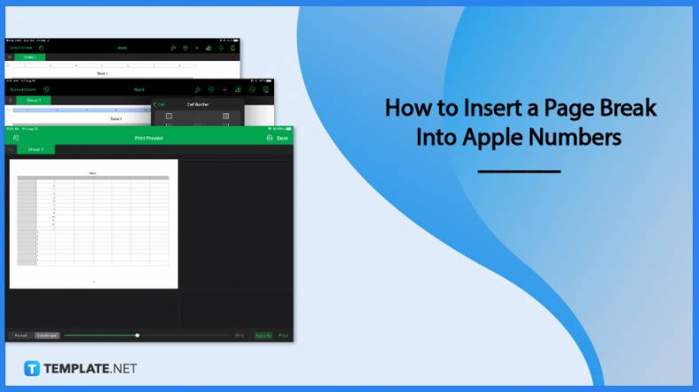 How to Insert a Page Break Into Apple Numbers