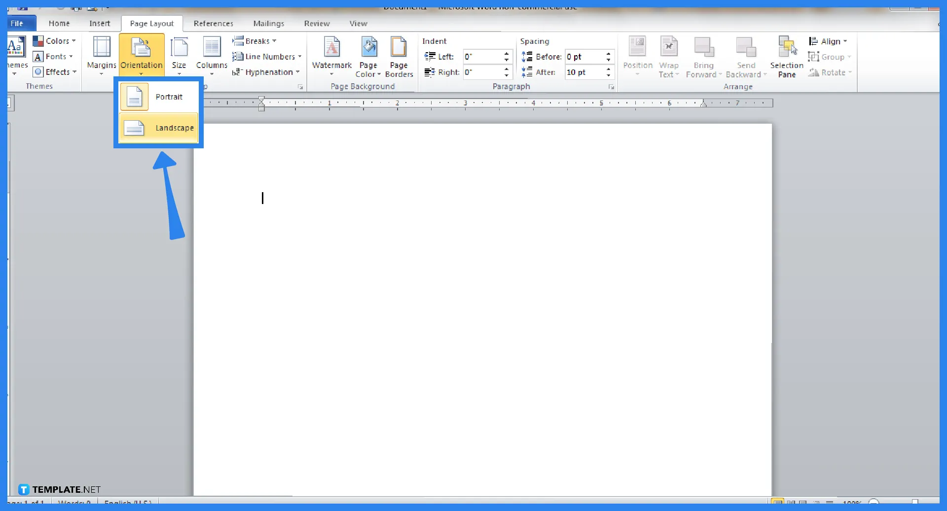 How to Landscape on Microsoft Word