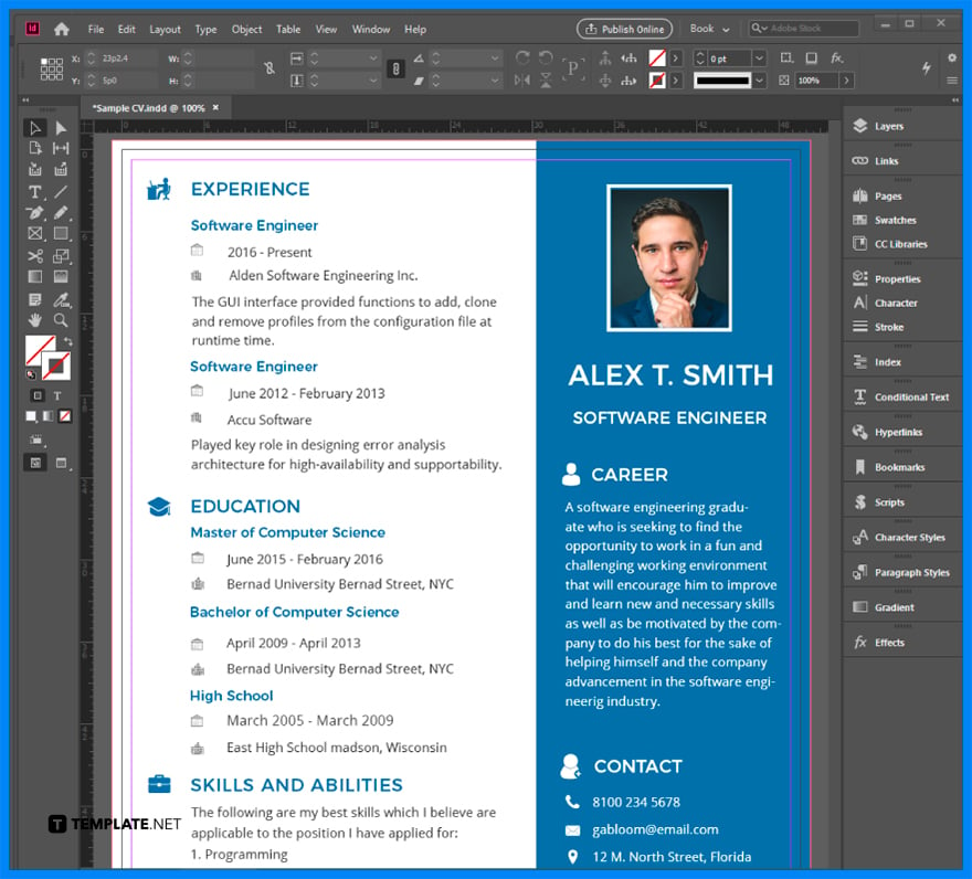 how-to-make-a-cv-with-adobe-indesign-step-5