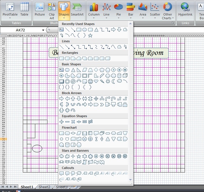 How To Make A Floor Plan On Microsoft Excel