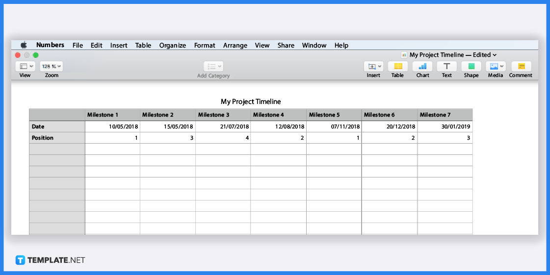 How To Makecreate A Timeline In Apple Numbers Templates Examples 2023 Free And Premium 0084