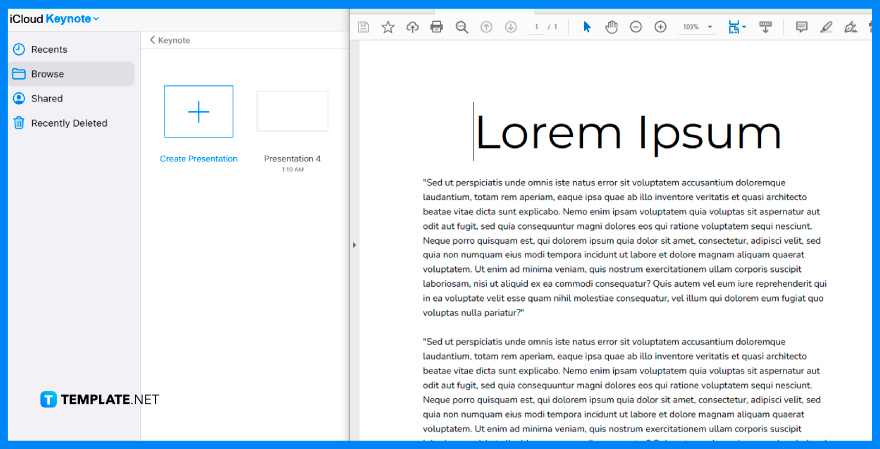 convert keynote into pdf