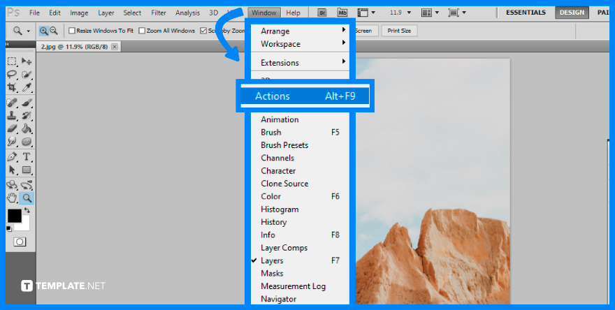 how-to-save-action-set-in-adobe-photoshop-step-1