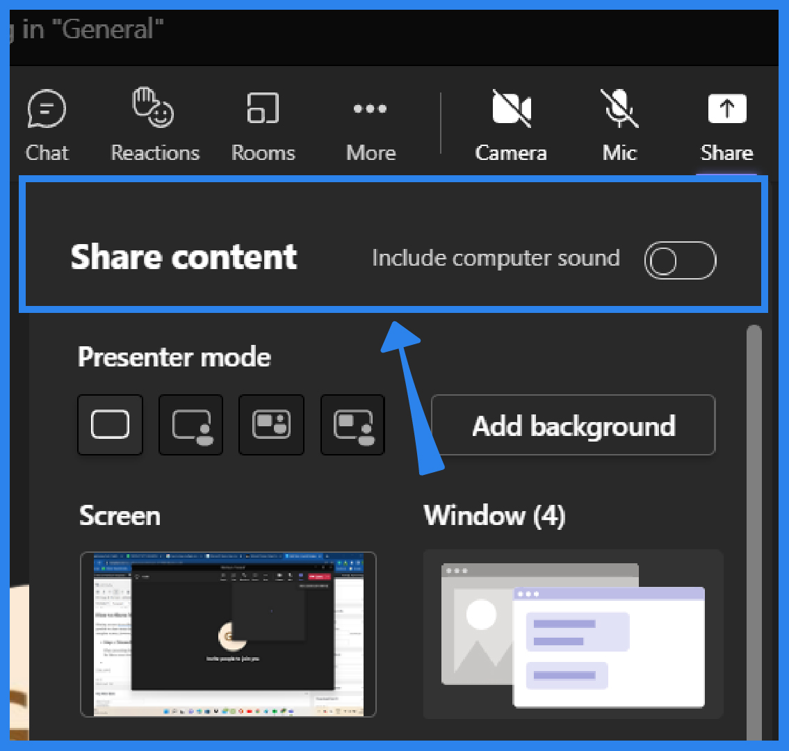 how to use split screen in microsoft teams during presentation