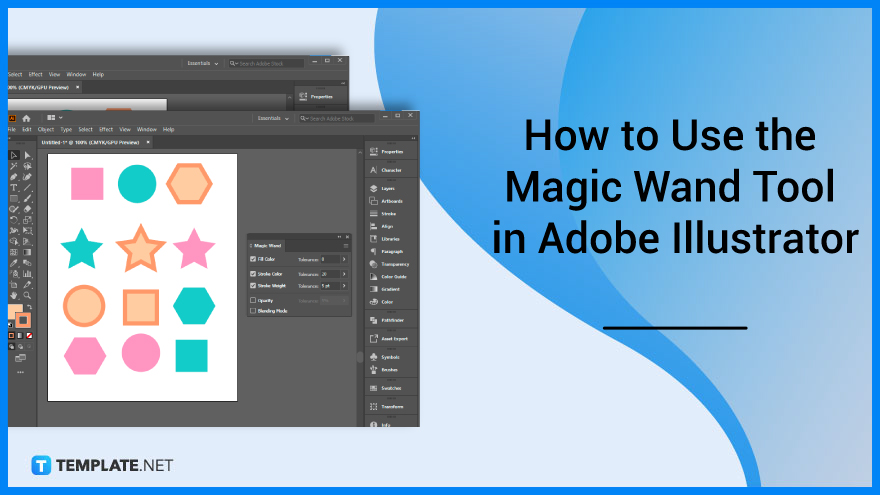 in adobe illustrator magic wand tool can select