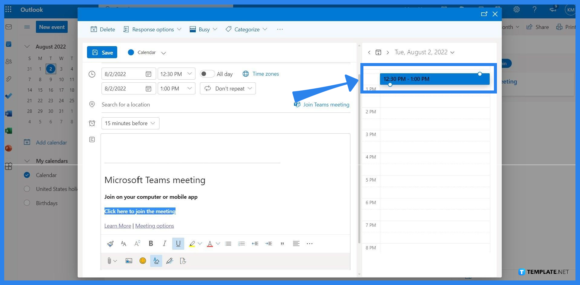 how-to-view-the-microsoft-teams-meeting-link-in-outlook-step-04