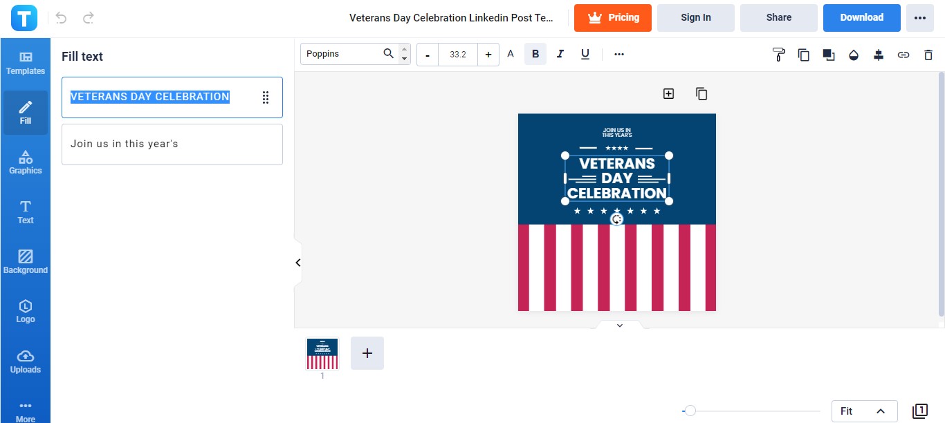 Veterans day poem for kids printable