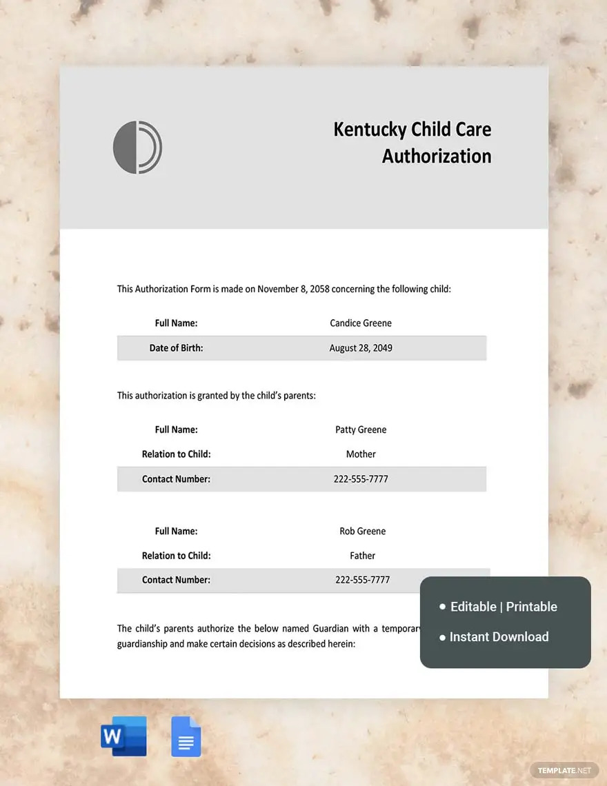 kentucky-child-care-authorization-ideas-and-examples