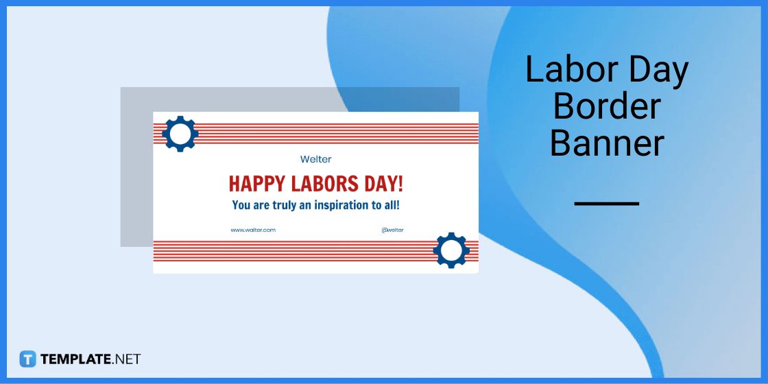 labor day border banner template