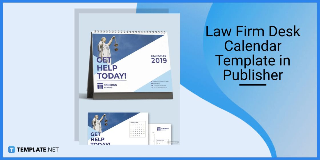 law firm desk calendar template in publisher
