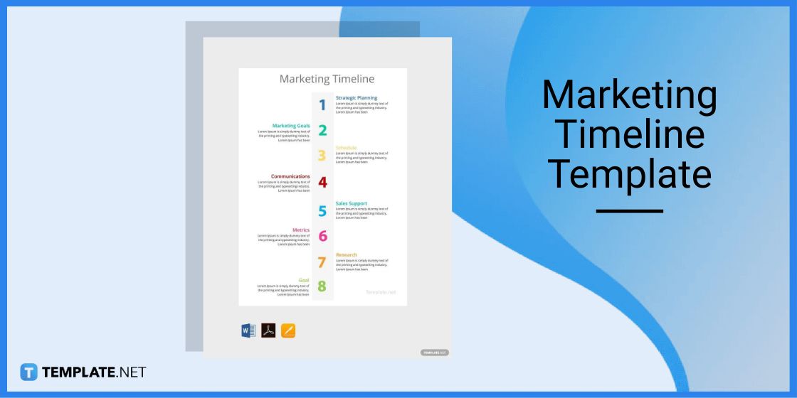 marketing timeline template