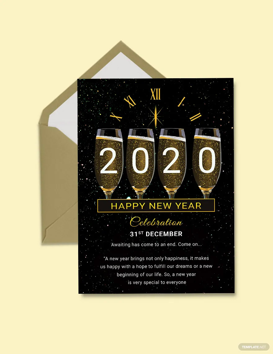 new-year-greeting-card