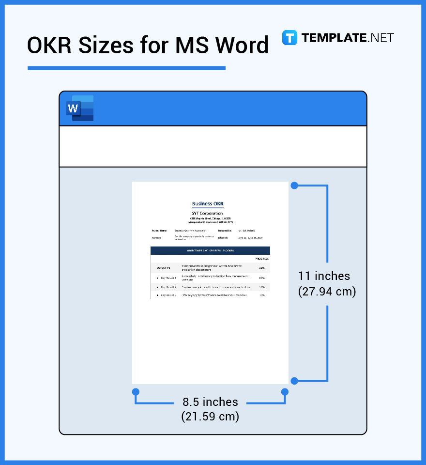 okr sizes for ms word