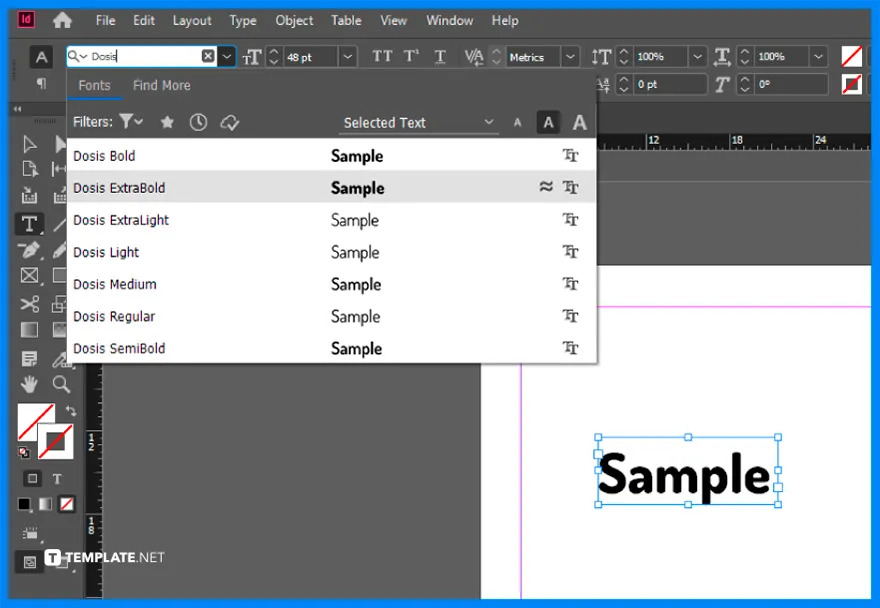 open adobe indesign and check the fonts