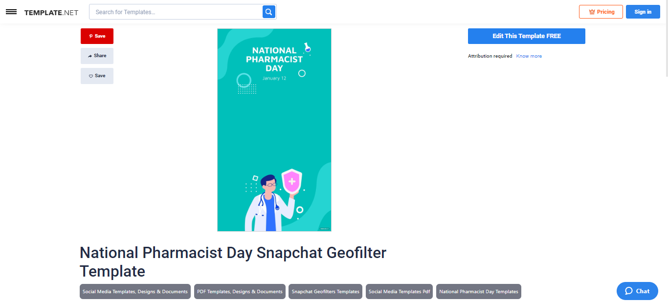 open-national-pharmacist-day-snapchat-geofilter-template